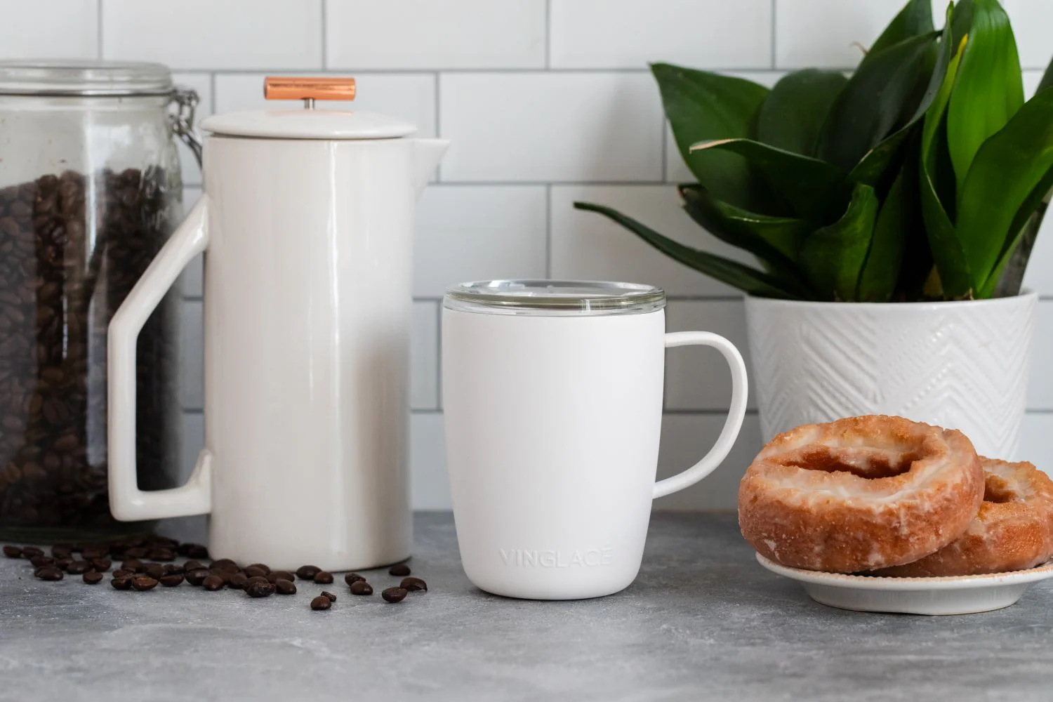 Coffee Cup in White - Image 4