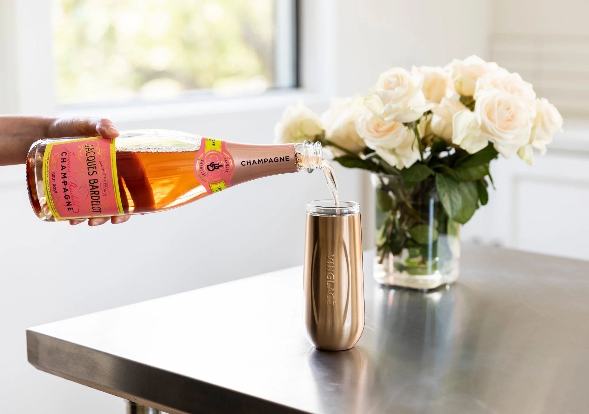 Copper Champagne Flute Duo - Image 2
