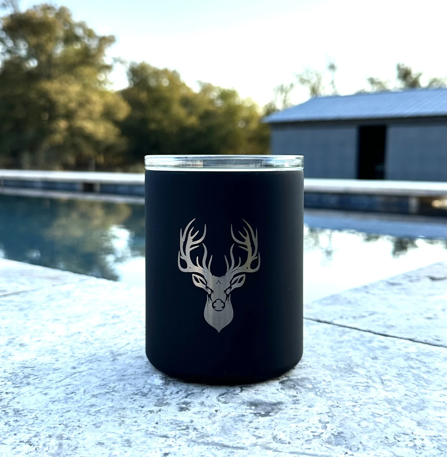 Limited Edition Deer Hunter Glass Lined Whiskey Glass in Black - Image 5